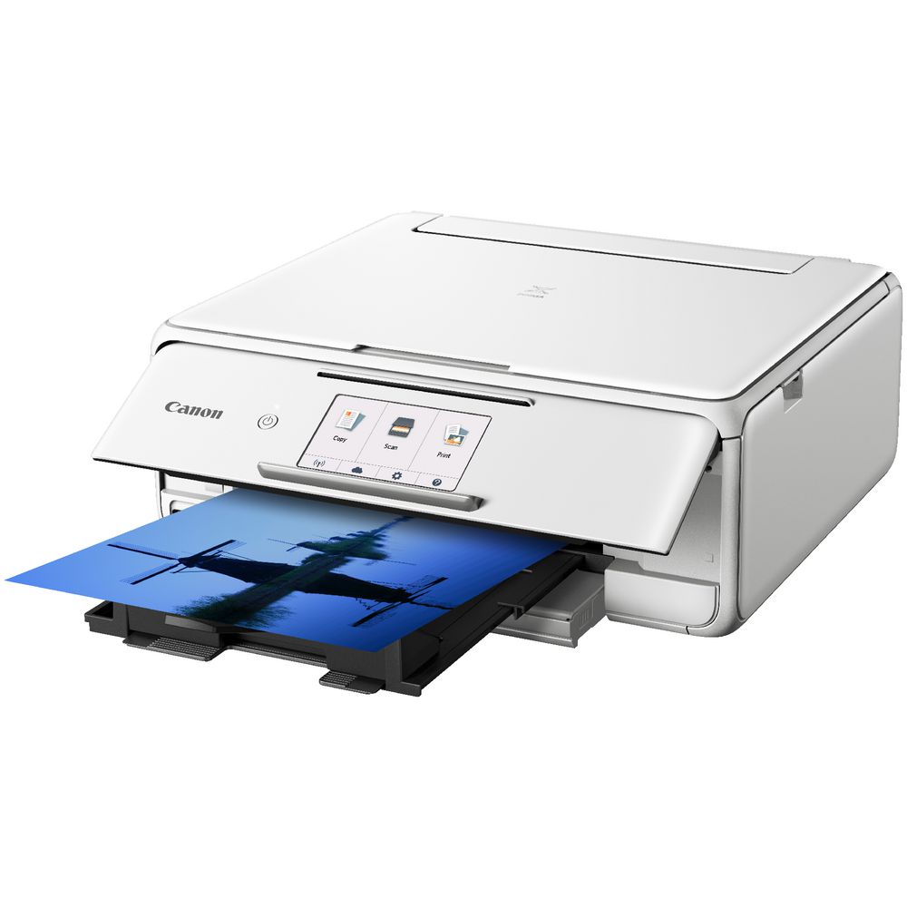Canon PIXMA HOME Wireless Inkjet MFC Printer White TS8160W