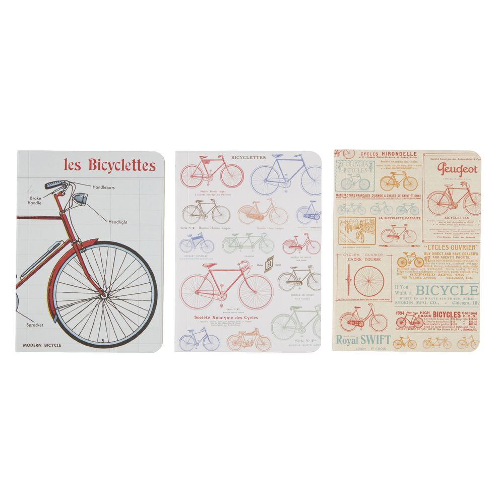 Cavallini Mini Notebook Vintage Bikes 3 Pack