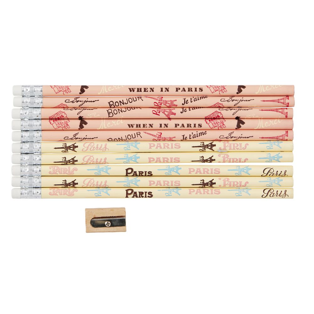 Cavallini Pencils Vintage Paris 10 Pack