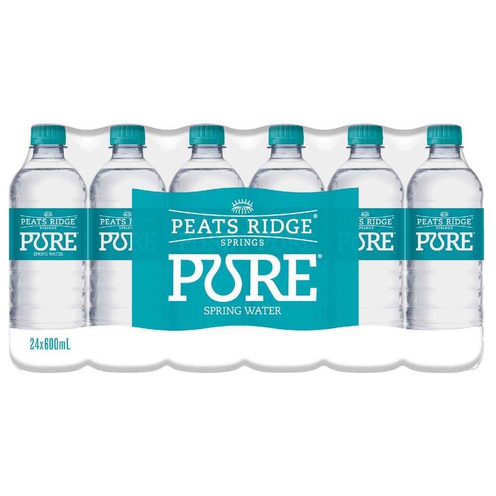Peats Ridge 600mL Natural Still Spring Water 24 Pack