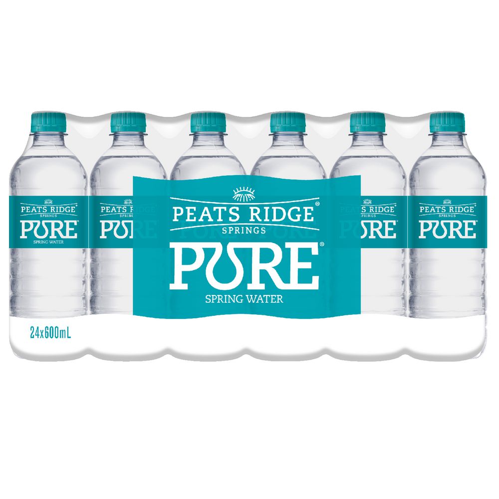 Peats Ridge 600mL Natural Still Spring Water 24 Pack