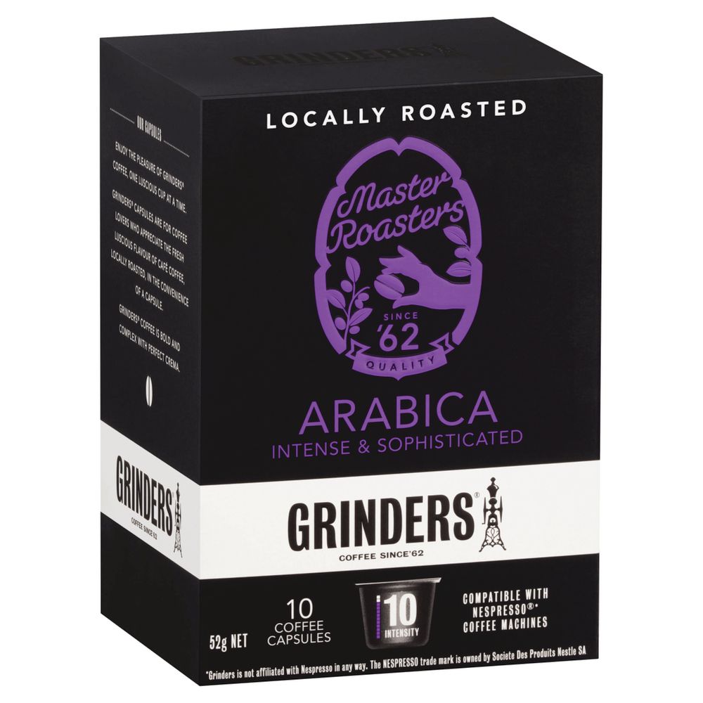 Grinders Arabica Capsules 5.2g 10 Pack