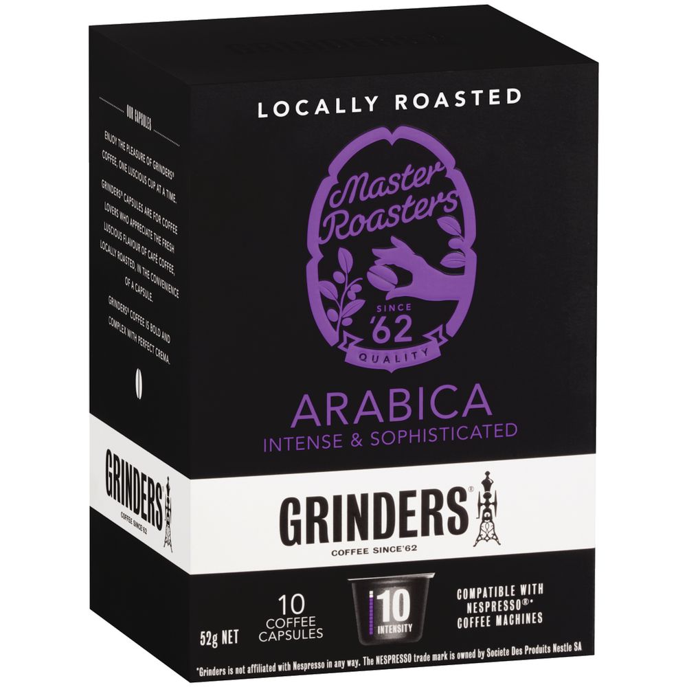 Grinders Arabica Capsules 5.2g 10 Pack