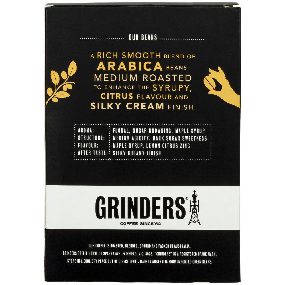 Grinders Crema Capsules 5.2g 10 Pack