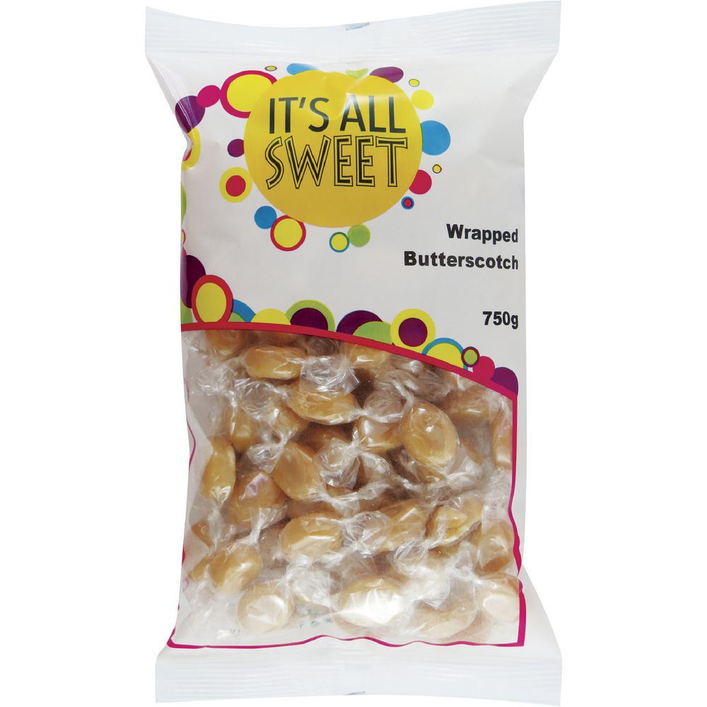 It's All Sweet Wrapped Butterscotch 750g