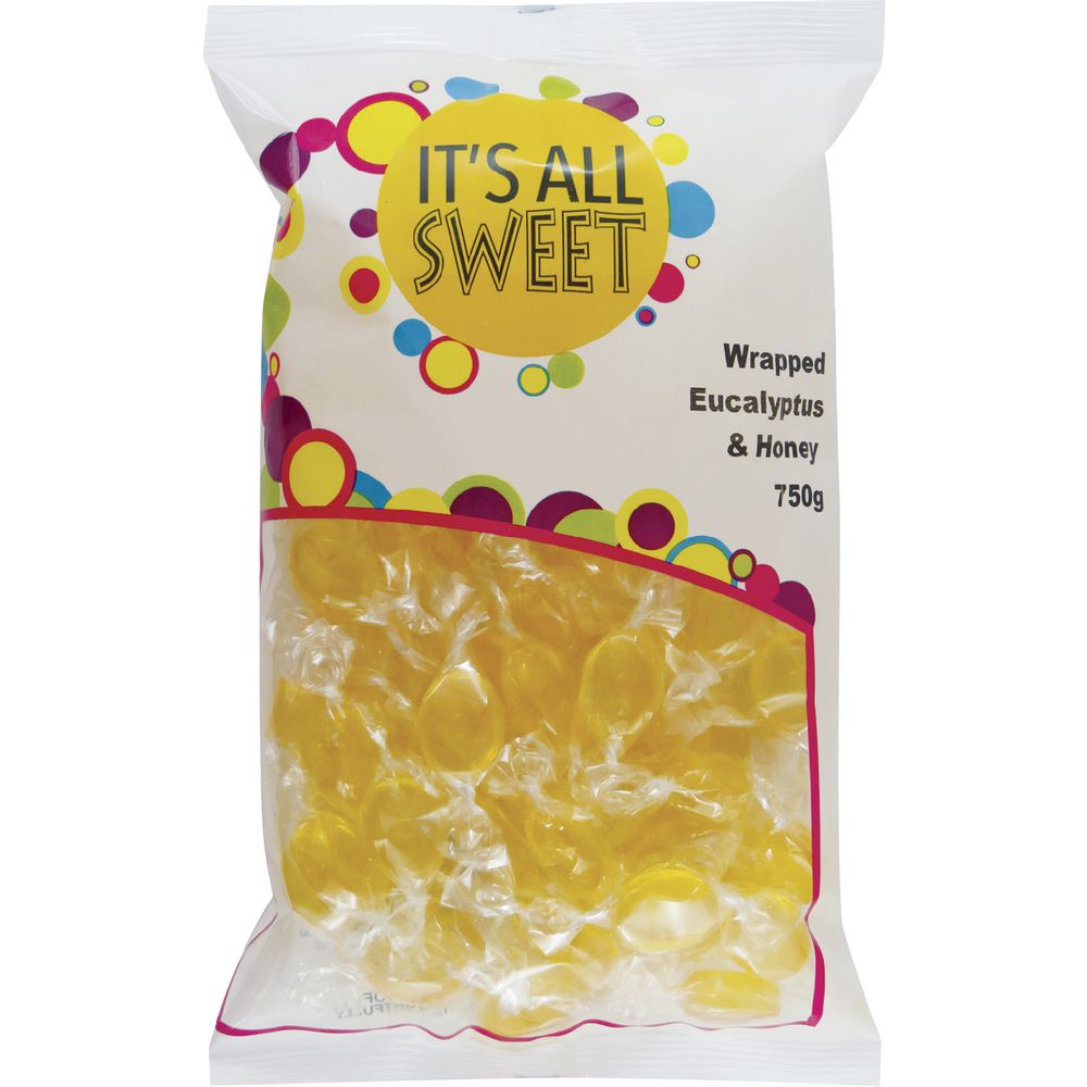 It's All Sweet Wrapped Eucalyptus Honey Drops 750g