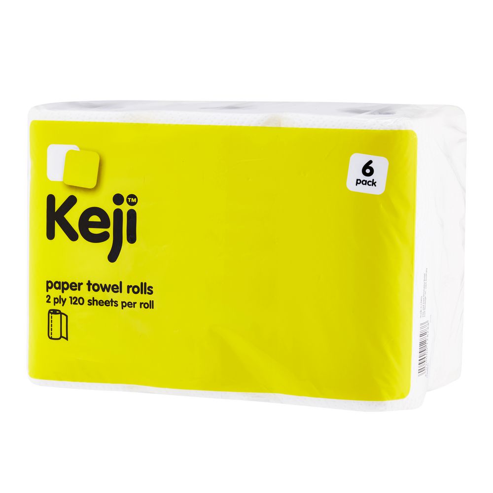 Keji Paper Towel Rolls 6 Pack