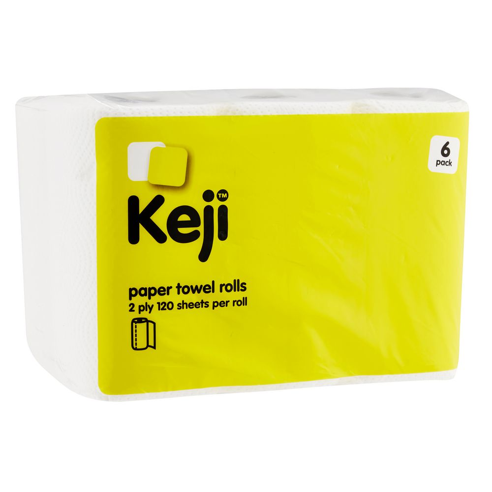 Keji Paper Towel Rolls 6 Pack