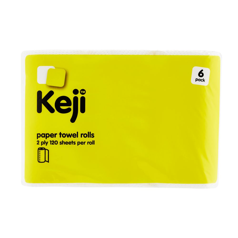 Keji Paper Towel Rolls 6 Pack