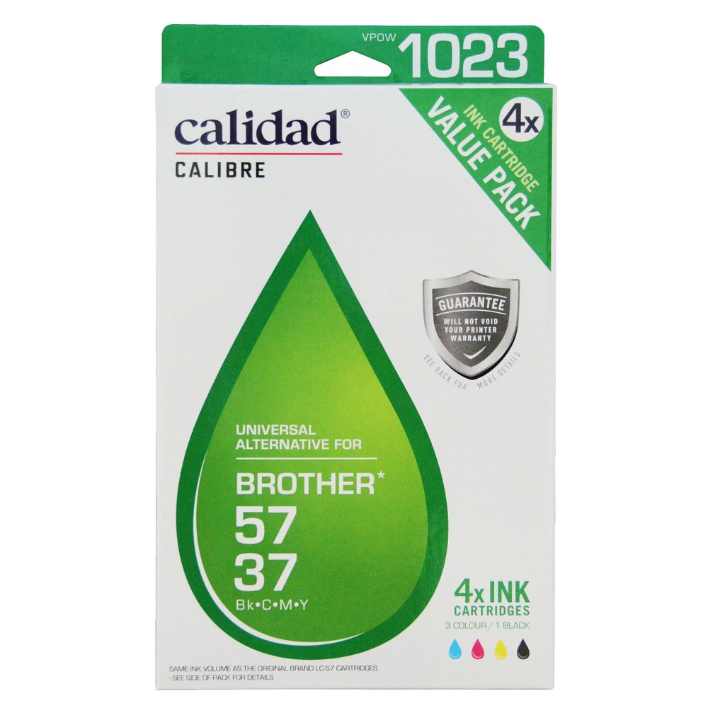 Calidad Alternative Brother 57/37 Ink Cartridges 4 Pack