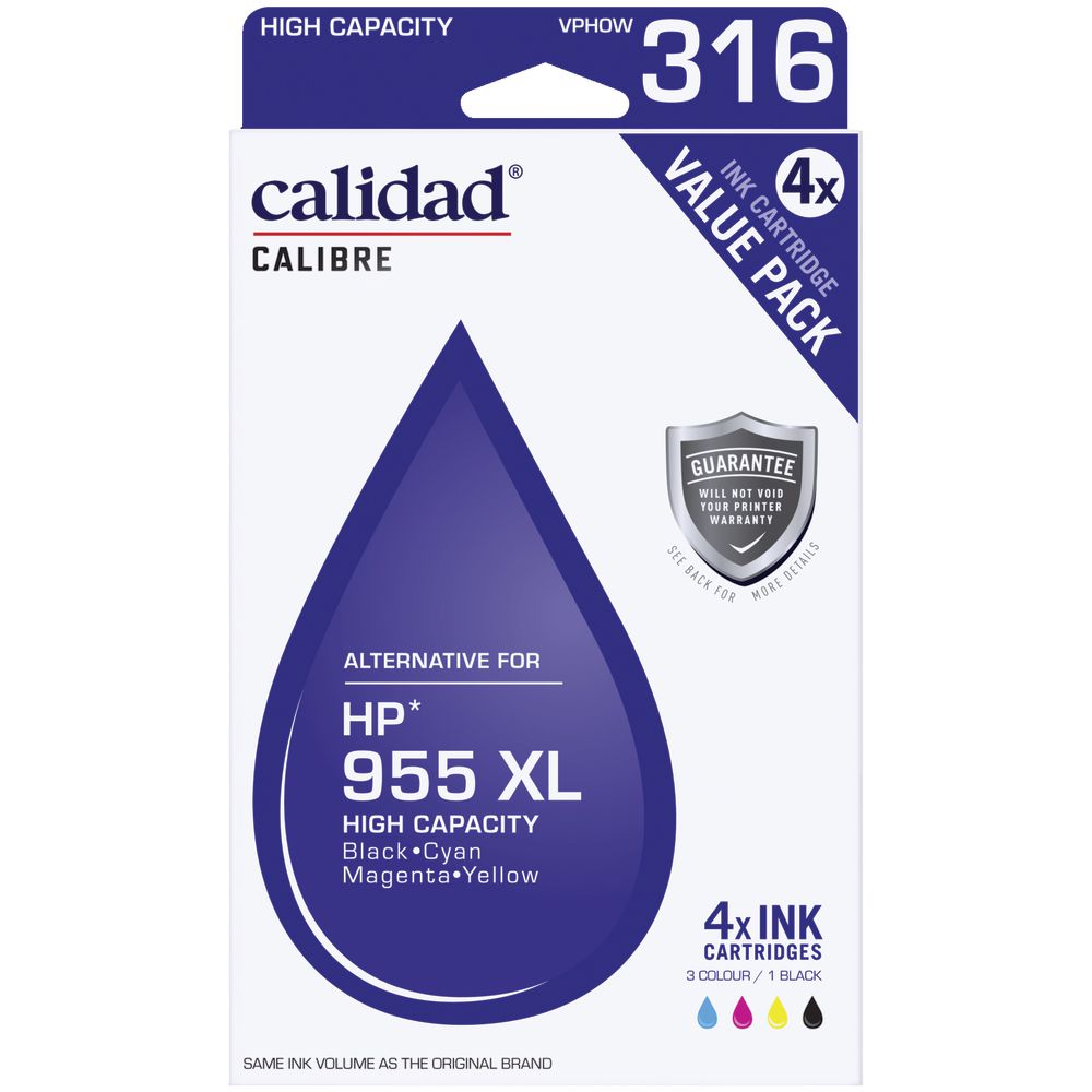 Calidad Alternate HP 955XL Ink Cartridge 4 Pack