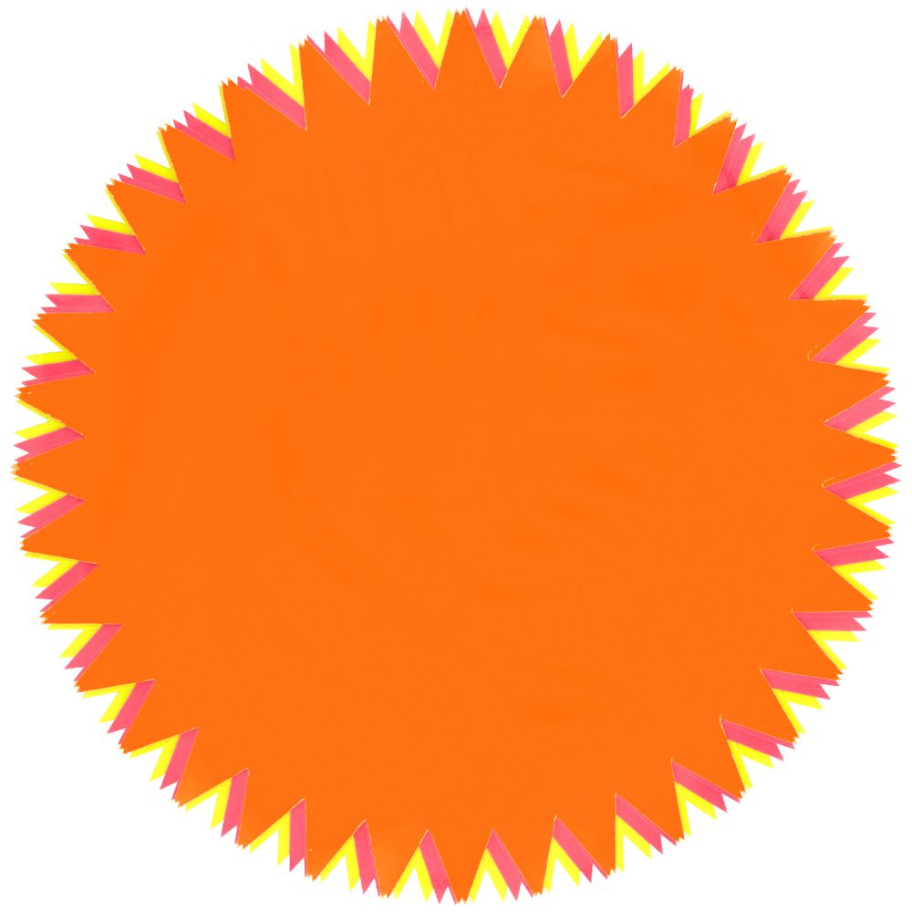 Meto A5 Starburst Sign Cards Fluoro 12 Pack