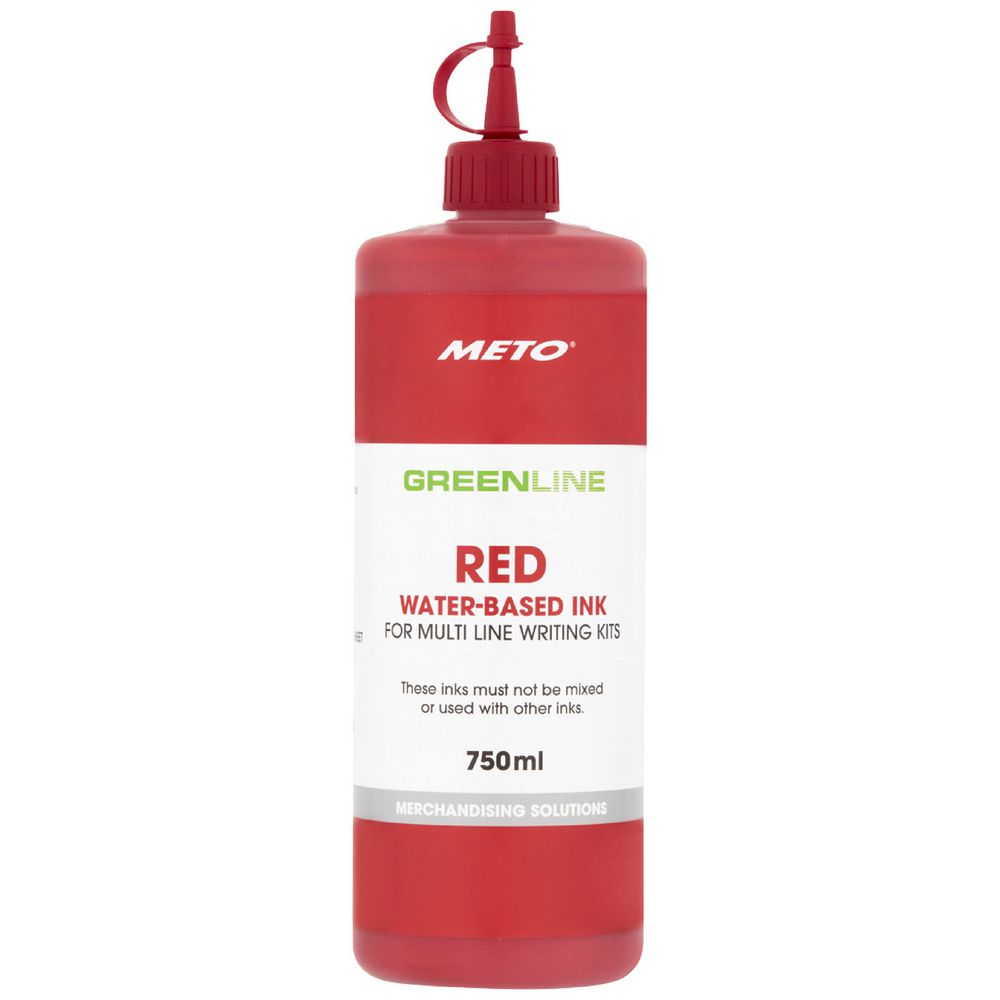Meto Sign Writing Ink Red 750mL