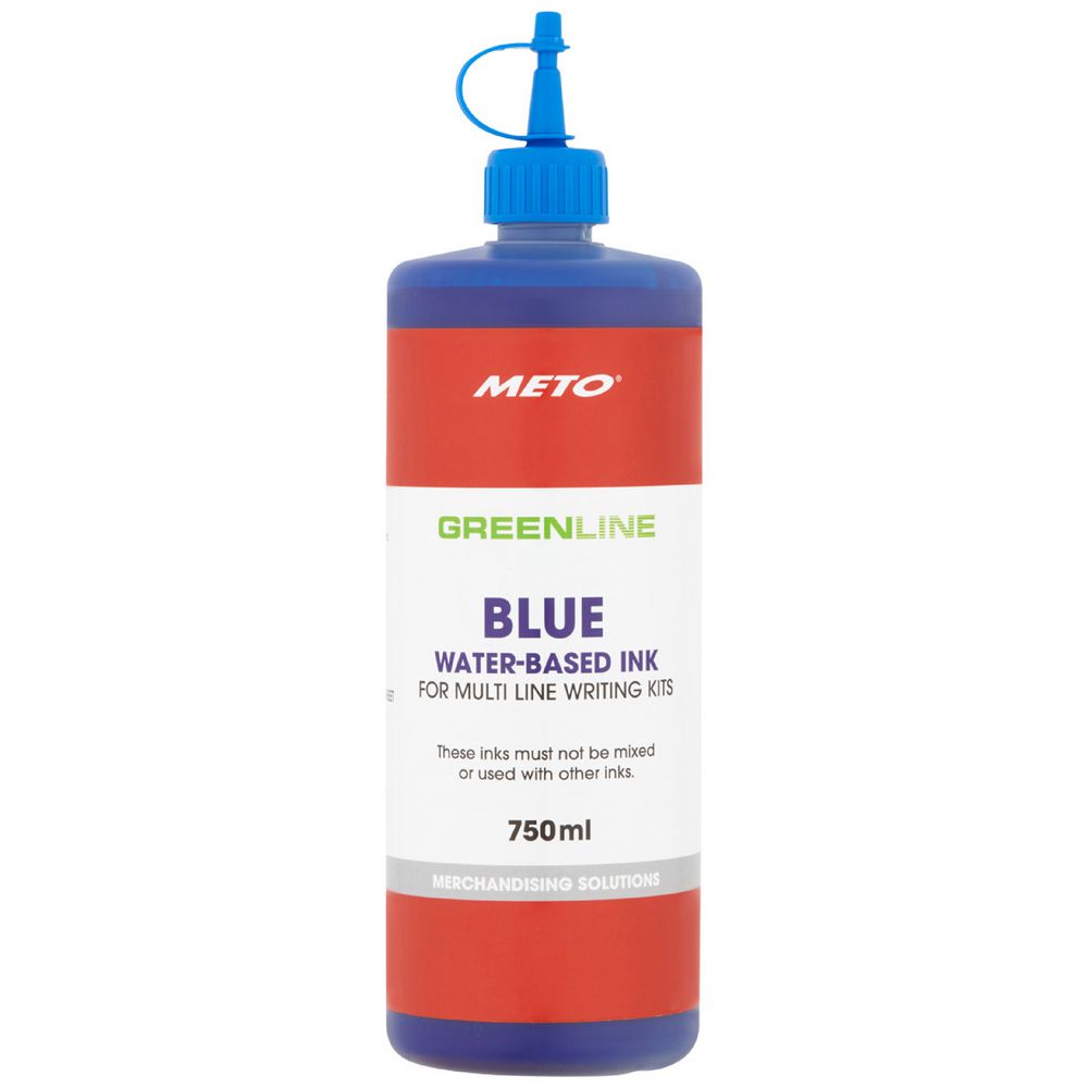 Meto Sign Writing Ink Blue 750mL