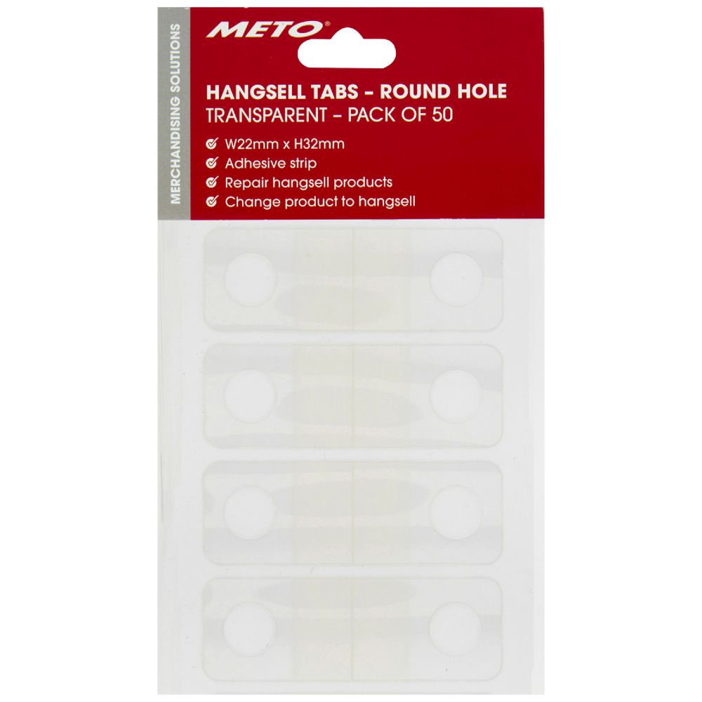 Meto Round Hangtabs 50 Pack