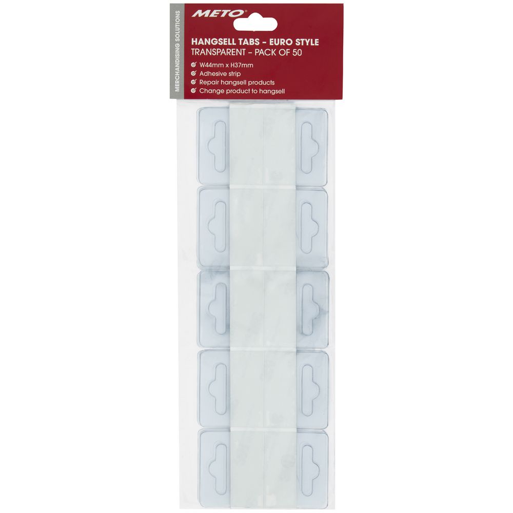 Meto Euro Style Hangtabs 44 x 37mm 50 Pack