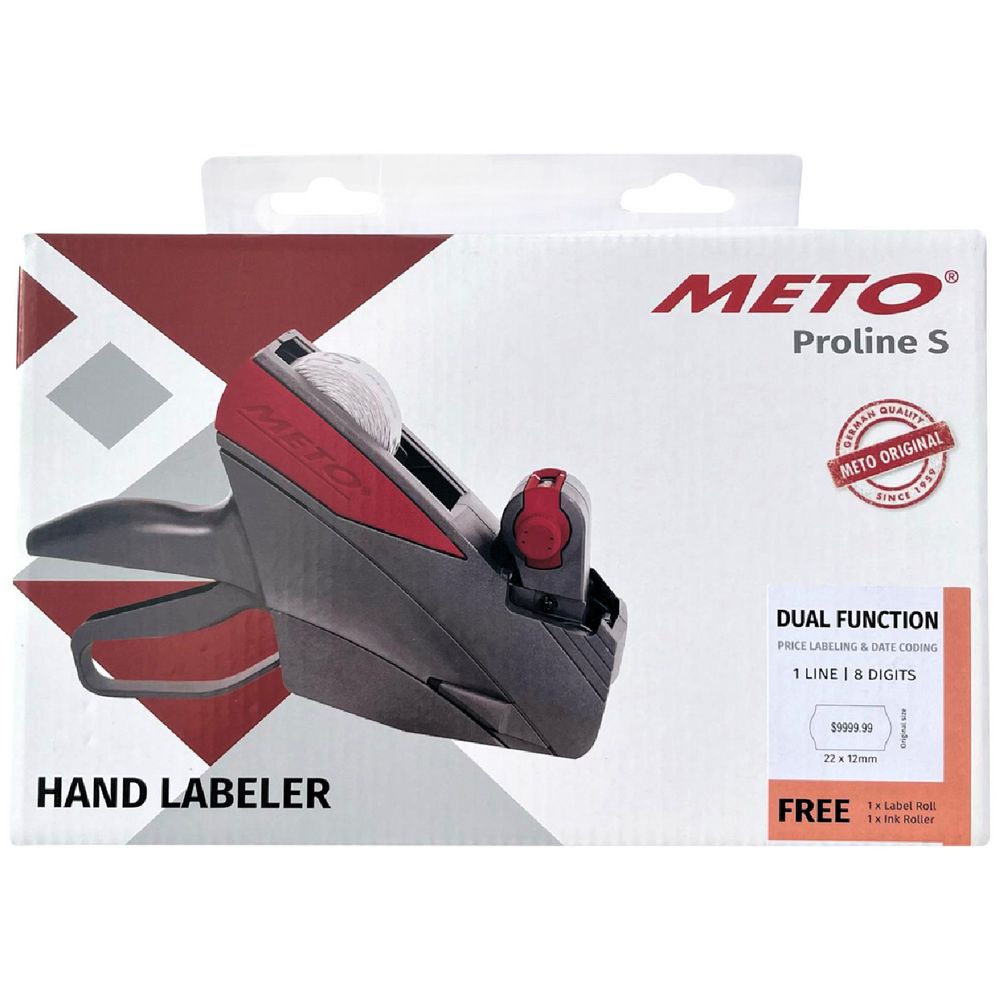 Meto 8.22 Price & Date Coder Gun Grey | Officeworks