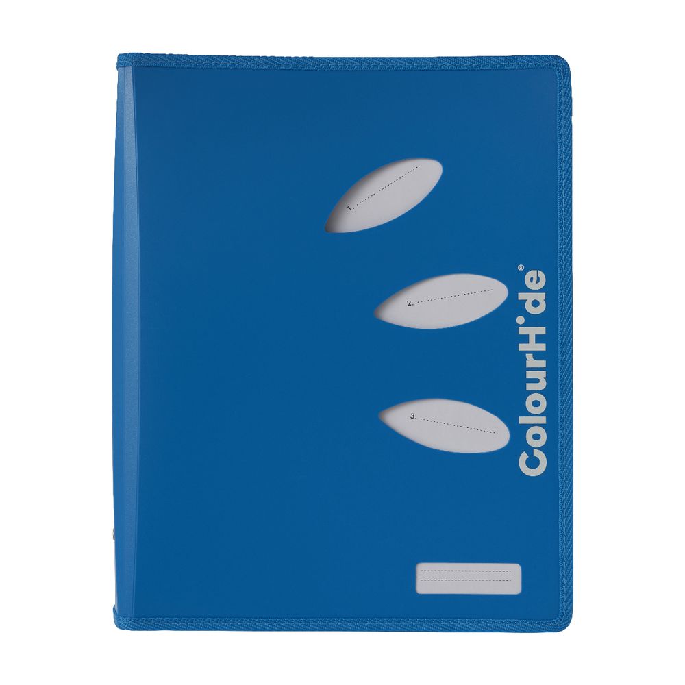 ColourHide My Zipper Binder A4 2 D-Ring 25mm Blue