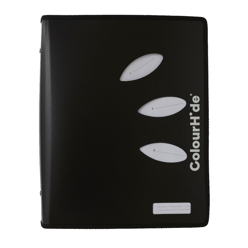 ColourHide My Zipper Binder A4 2 D-Ring 25mm Black