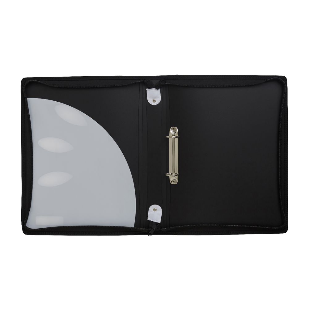 ColourHide My Zipper Binder A4 2 D-Ring 25mm Black