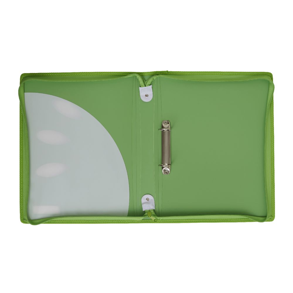 ColourHide My Zipper Binder A4 2 D-Ring 25mm Green