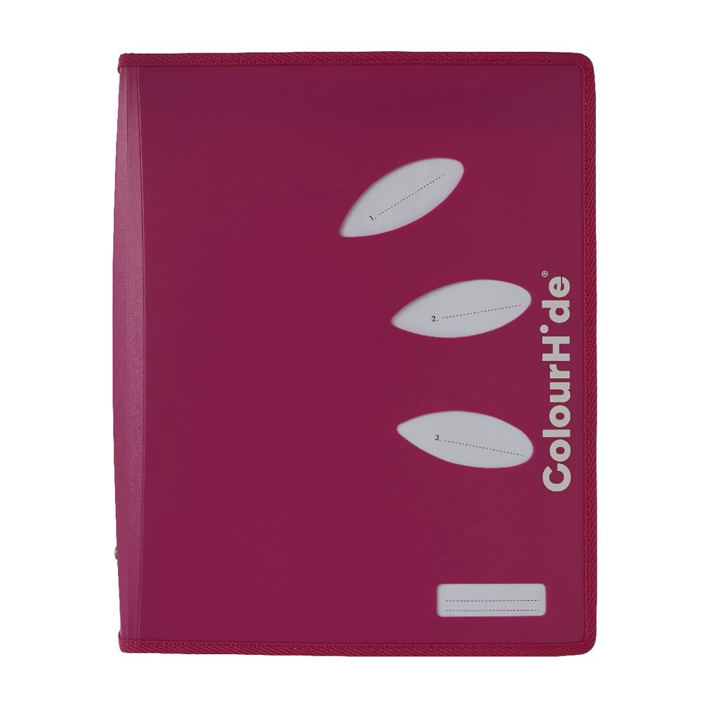ColourHide My Zipper Binder A4 2 D-Ring 25mm Pink