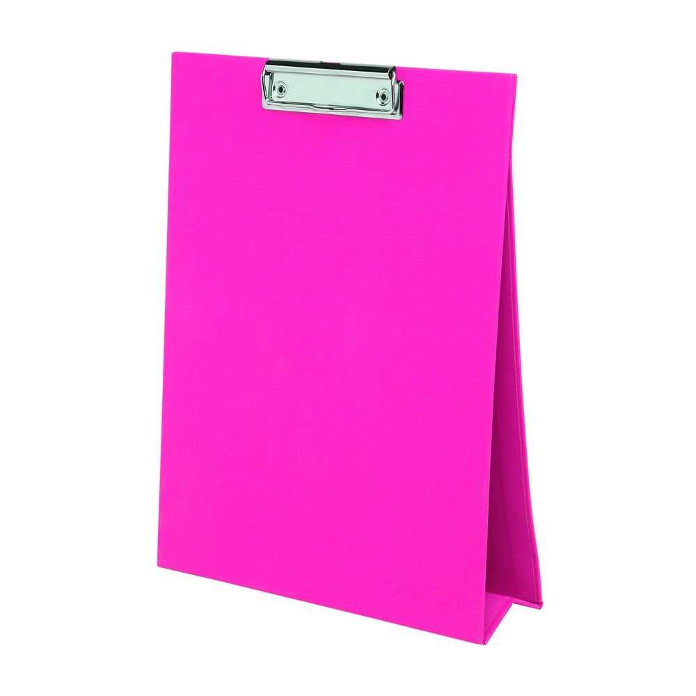 ColourHide My Stand Up Clipboard Whiteboard A4 Pink