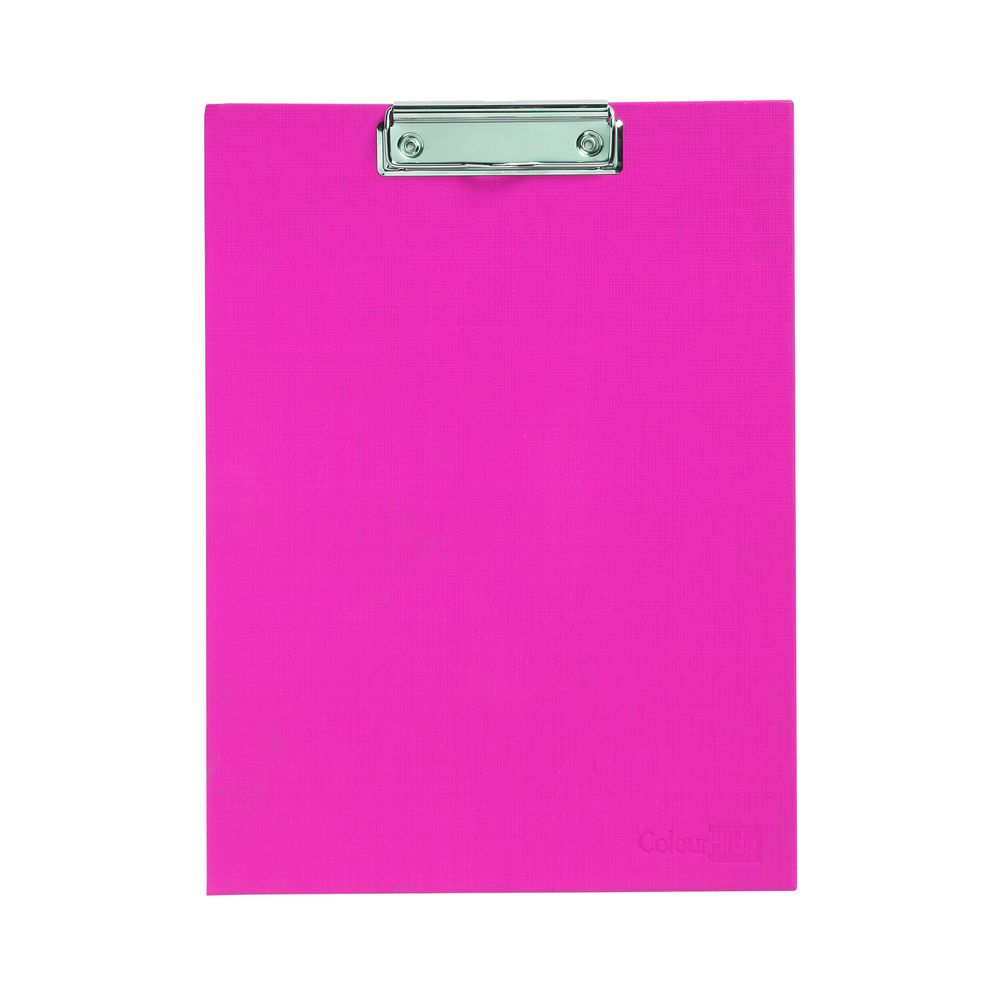 ColourHide My Stand Up Clipboard Whiteboard A4 Pink