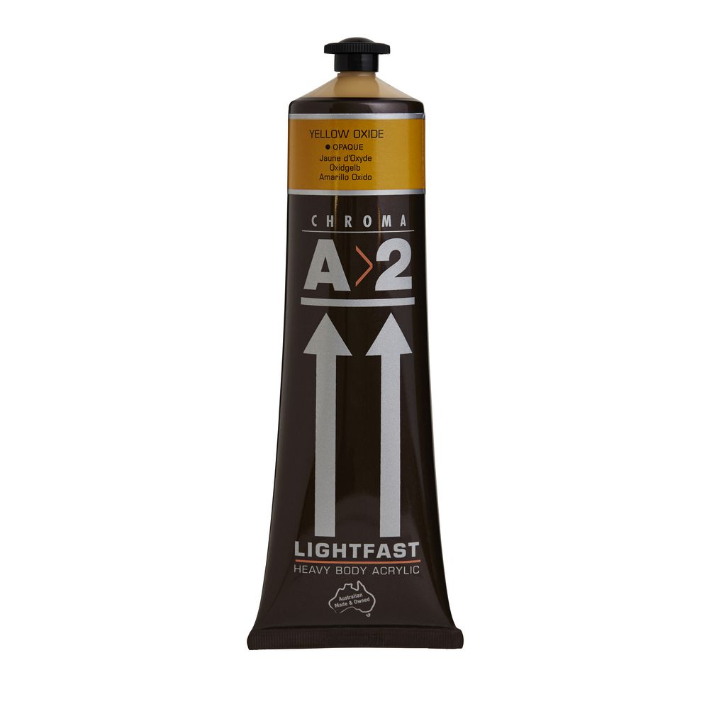 Chroma A2 Lightfast Students Acrylic 120mL Yellow Oxide