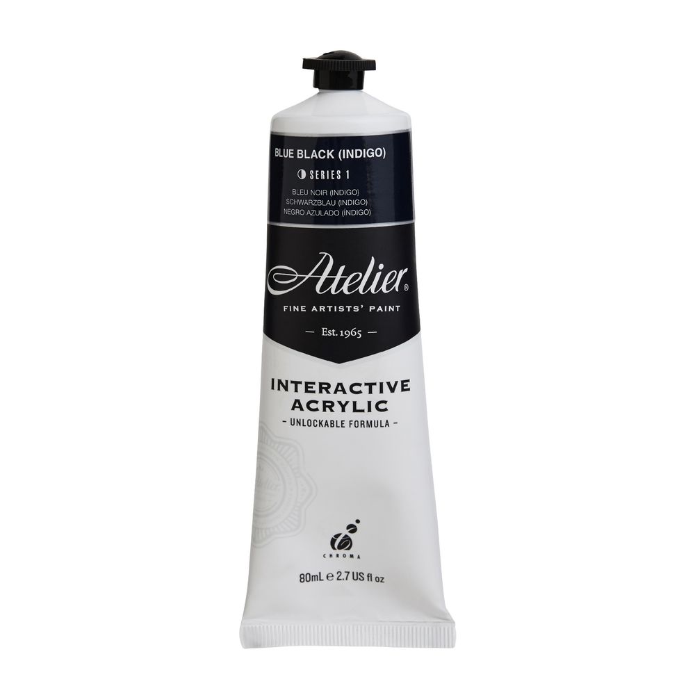 Atelier Interactive Artist Acrylic 80mL Blue Black Indigo S1