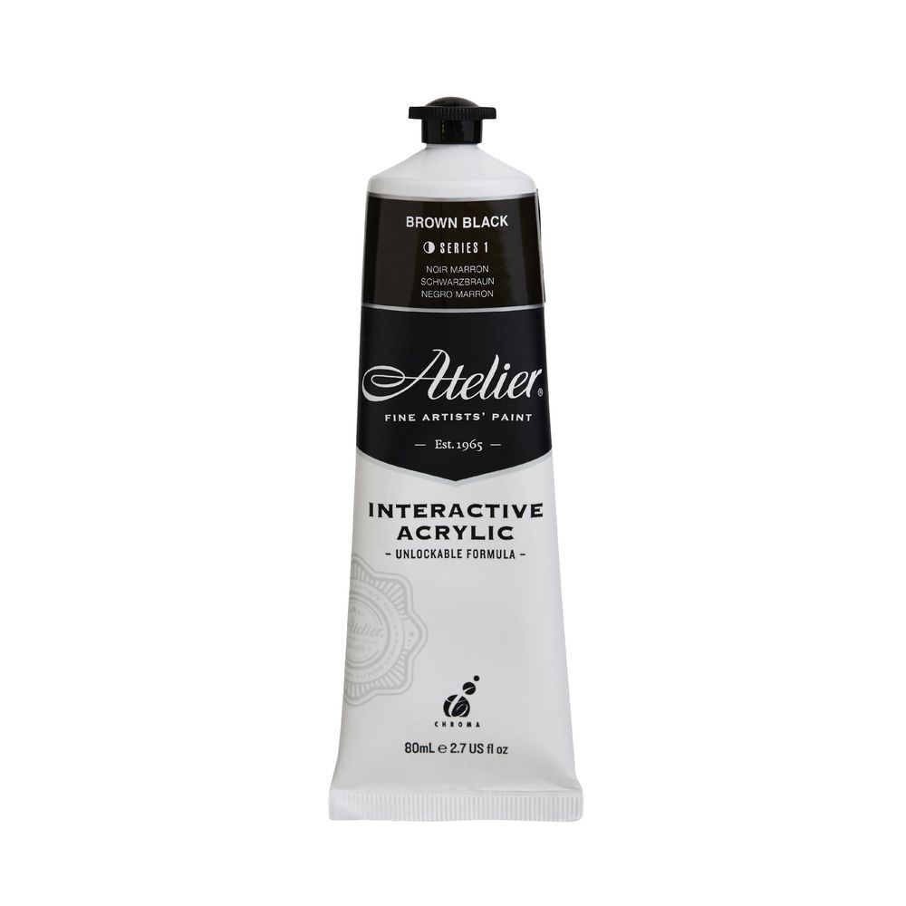 Atelier Interactive Artist Acrylic 80mL Brown Black S1