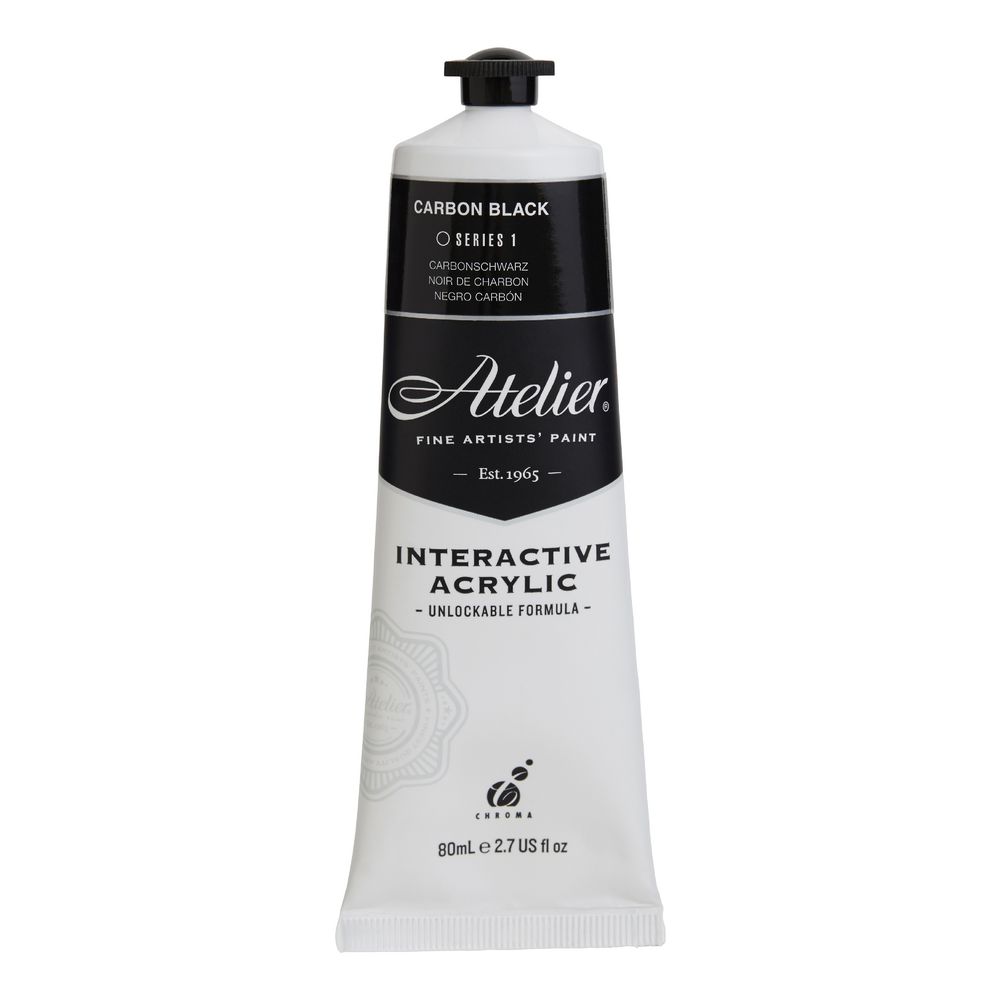 Atelier Interactive Artist Acrylic 80mL Carbon Black S1
