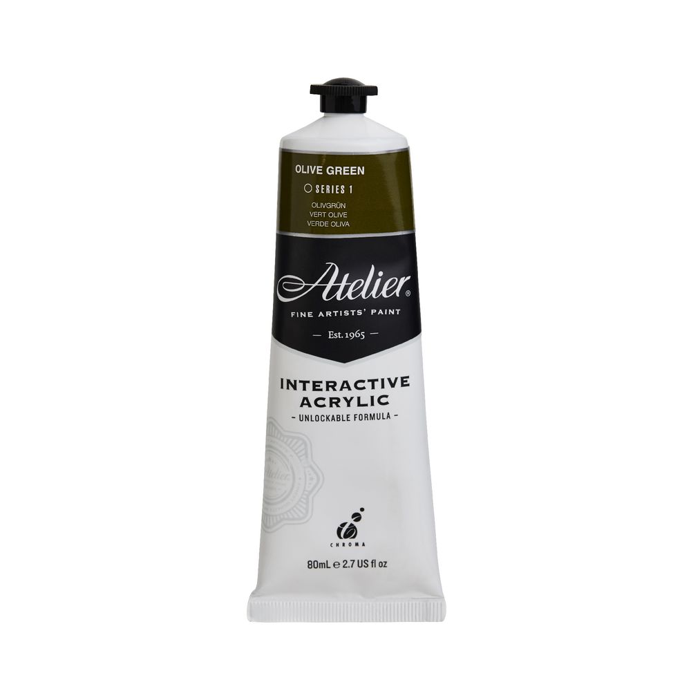 Atelier Interactive Artist Acrylic 80mL Olive Green S1