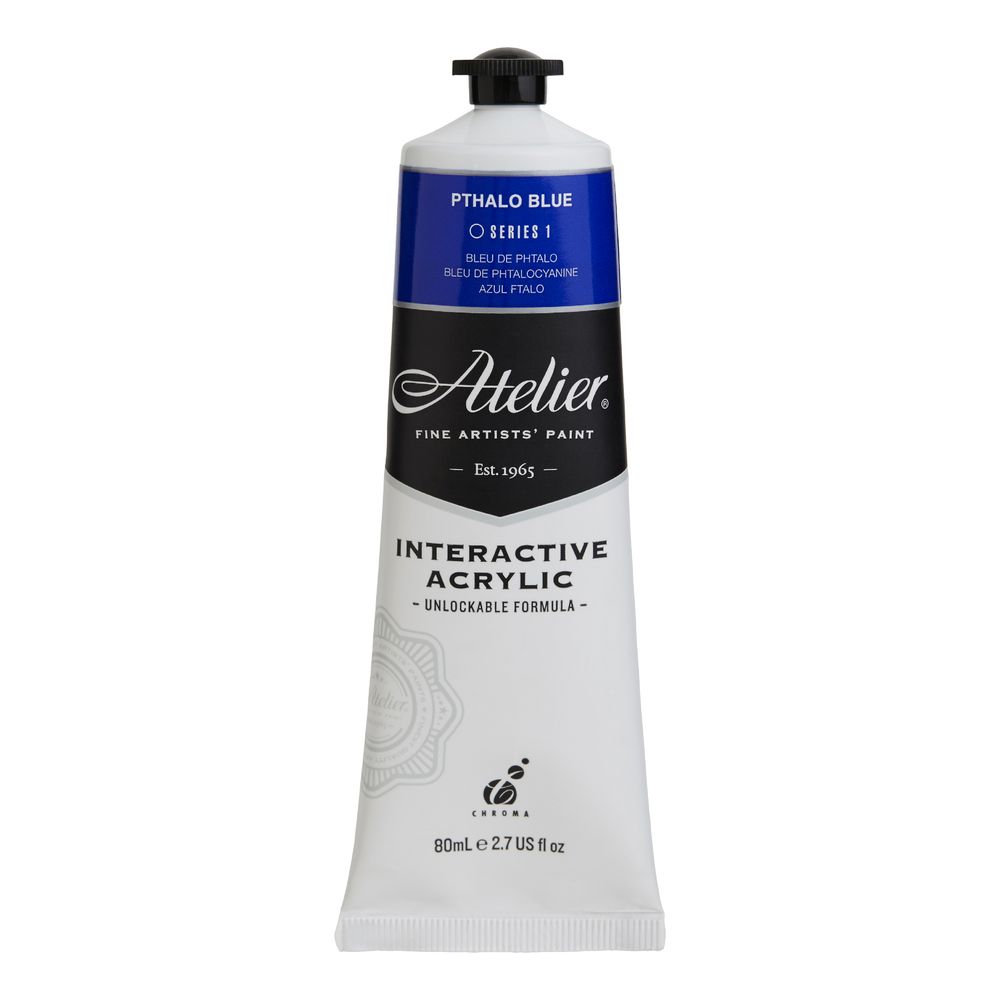 Atelier Interactive Artist Acrylic 80mL Phthalo Blue S1
