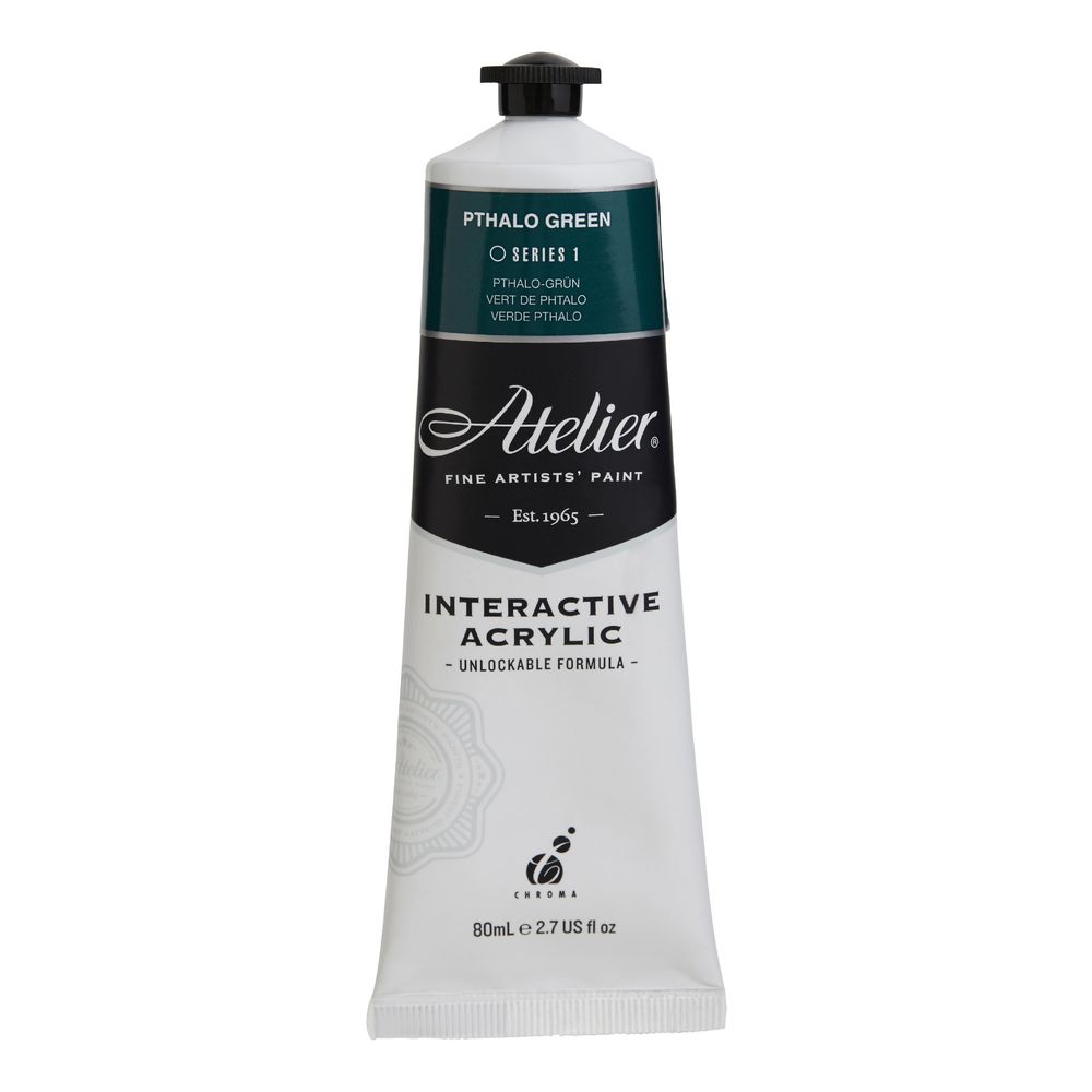 Atelier Interactive Artist Acrylic 80mL Phthalo Green S1