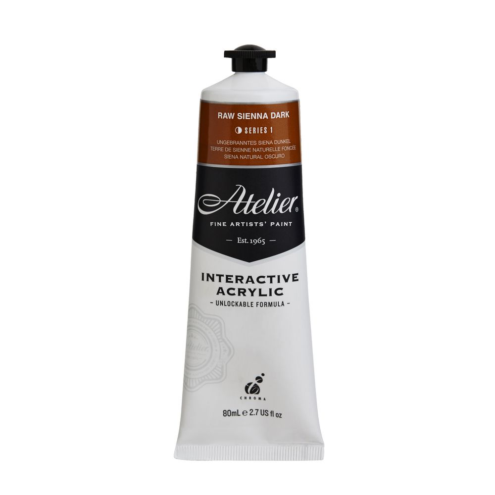 Atelier Interactive Artist Acrylic 80mL Raw Sienna Dark S1