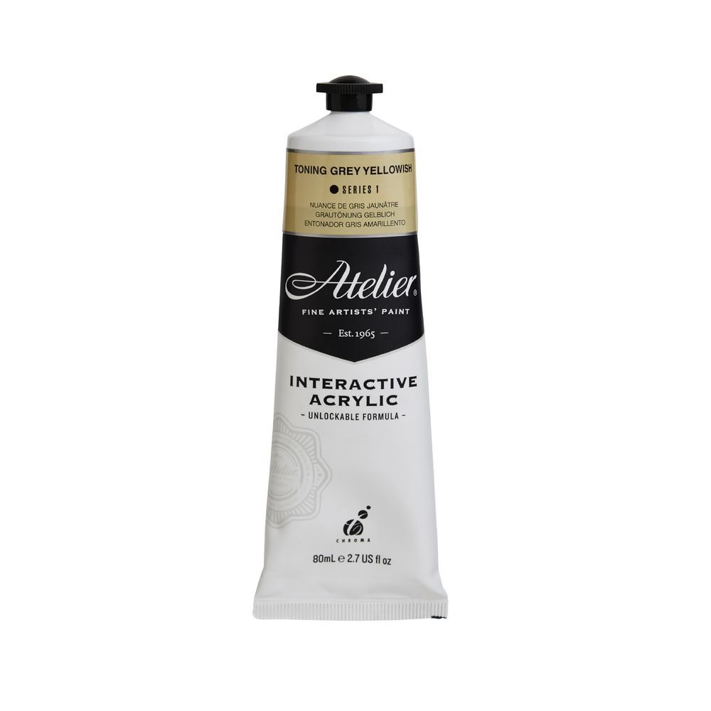 Atelier Interactive Artist Acrylic 80mL Toning Grey Yellow S1