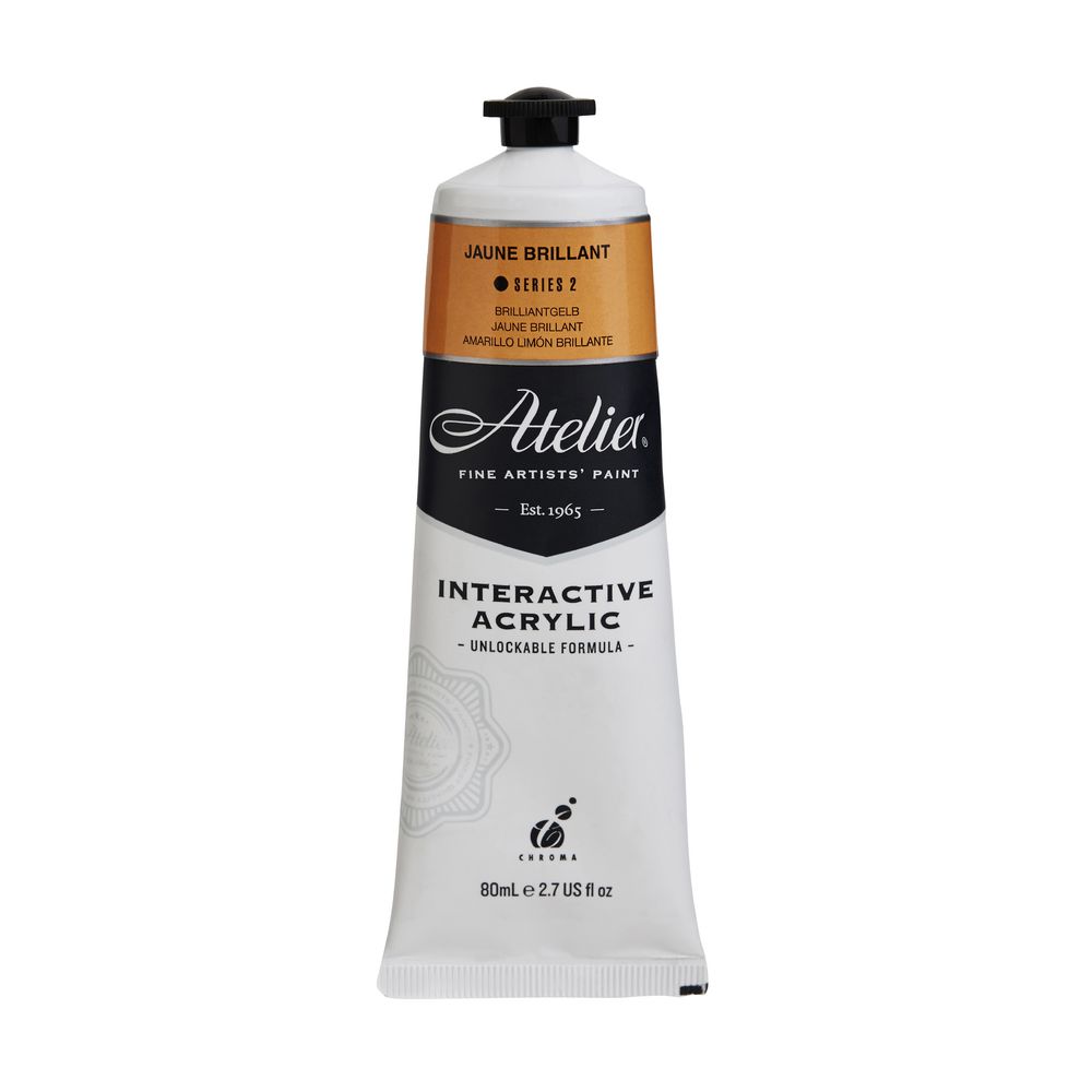 Atelier Interactive Artist Acrylic 80mL Jaune Brilliant S2