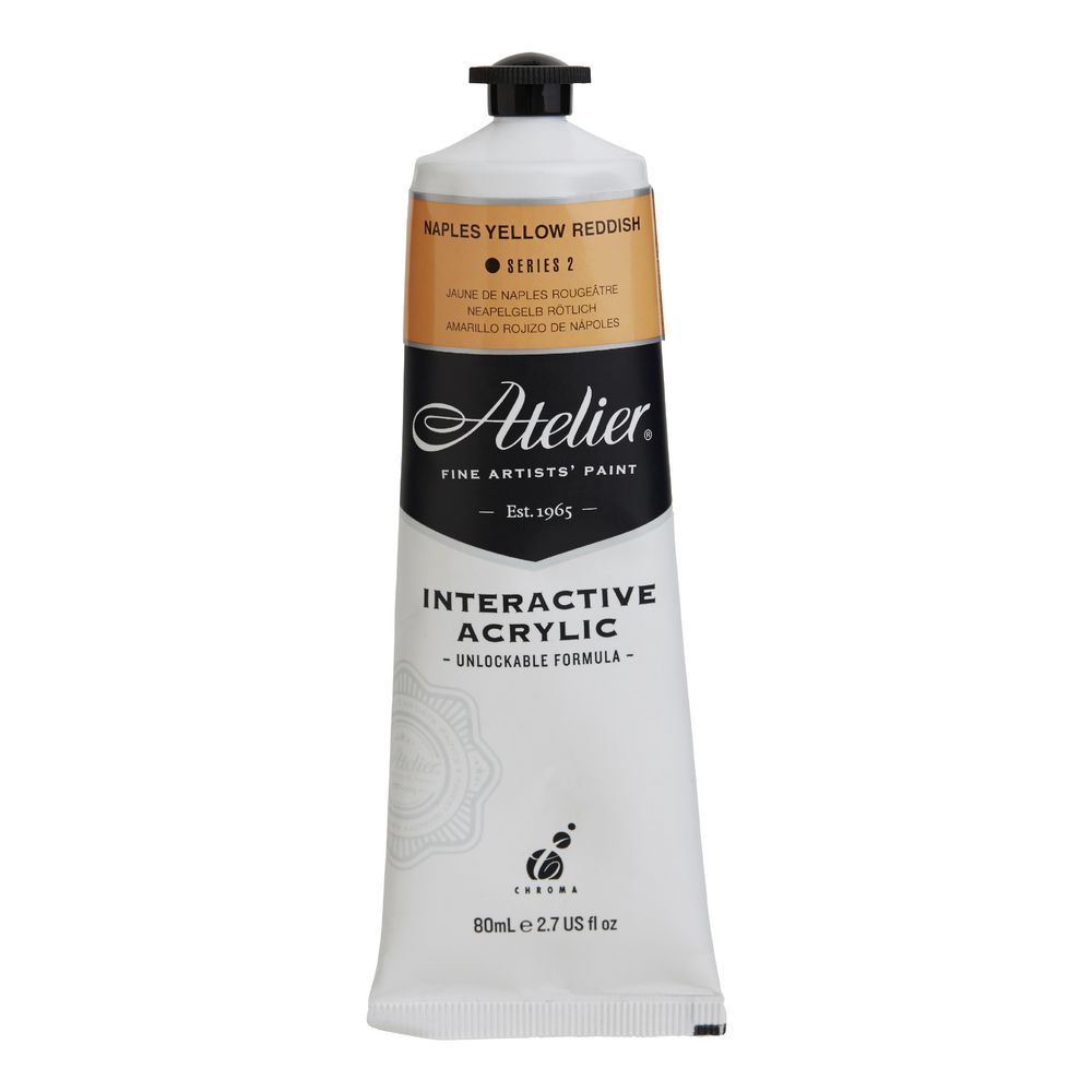 Atelier Interactive Artist Acrylic 80mL Naples Yellow Red S2