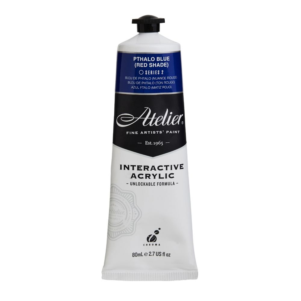 Atelier Interactive Artist Acrylic 80mL Pthalo Blue Red S2