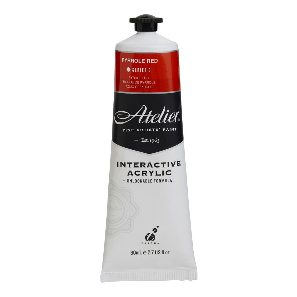 Atelier Interactive Artist Acrylic 80mL Pyrrole Red S3