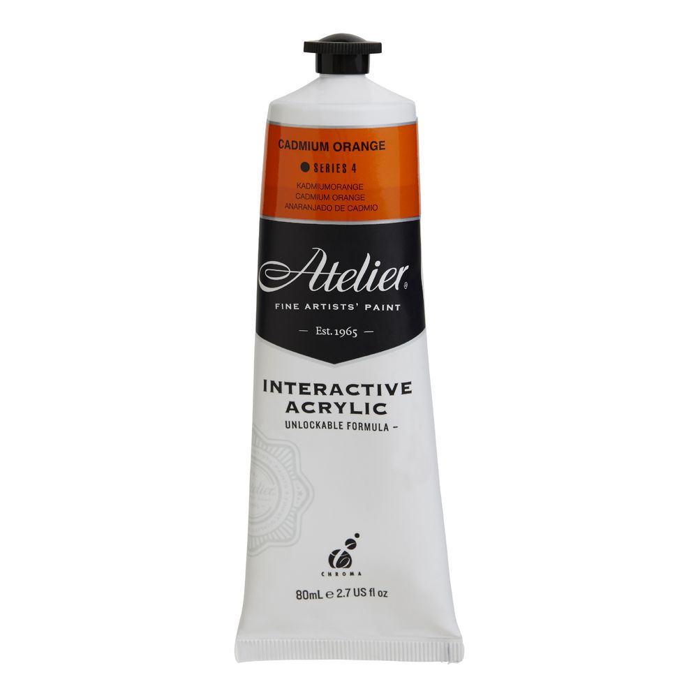 Atelier Interactive Artist Acrylic 80mL Cadmium Orange S4