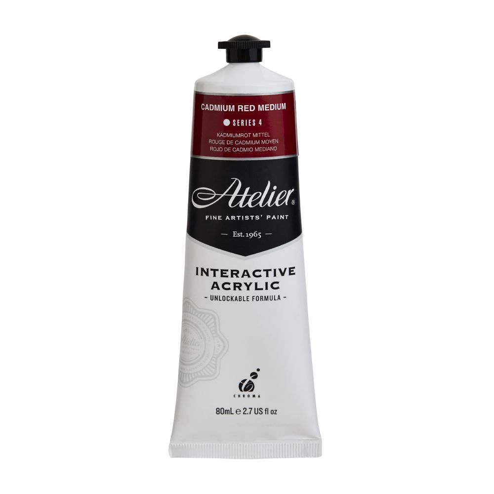 Atelier Interactive Artist Acrylic 80mL Cadmium Red Medium S4