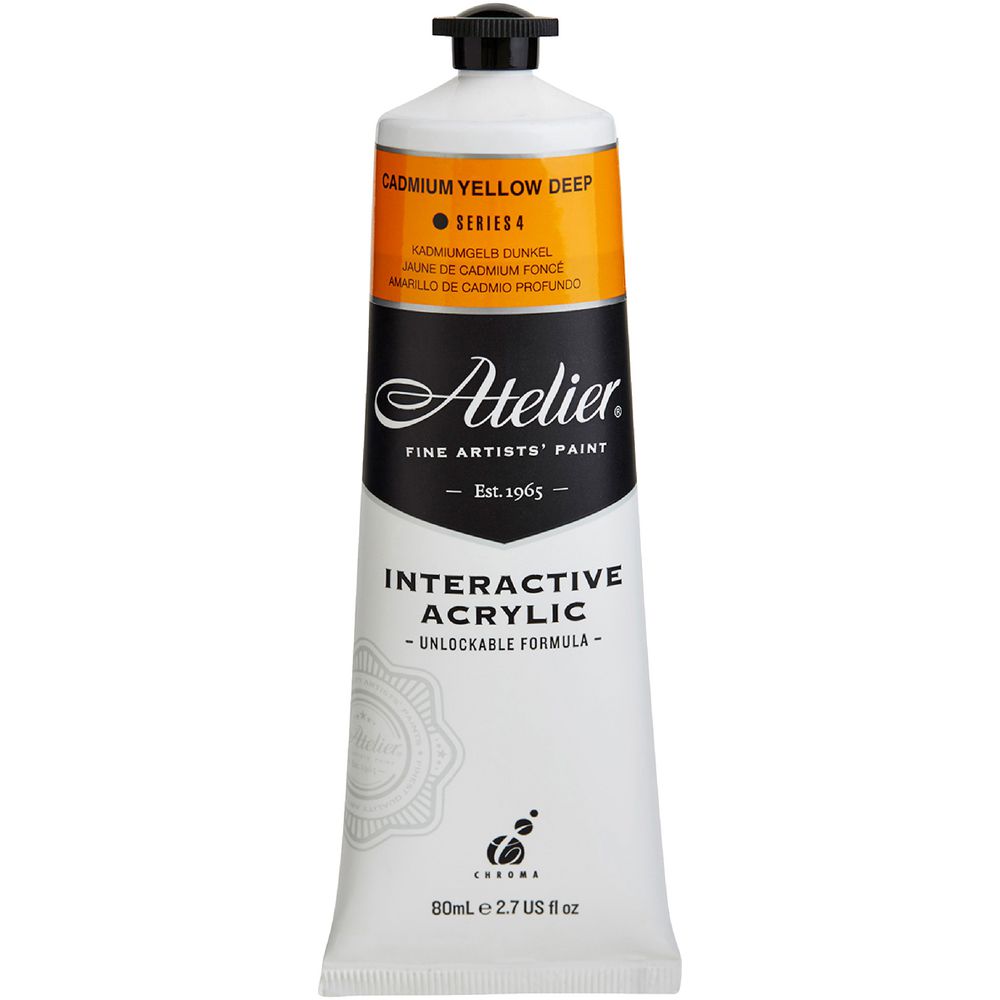 Atelier Interactive Artist Acrylic 80mL Cad Yellow Deep S4