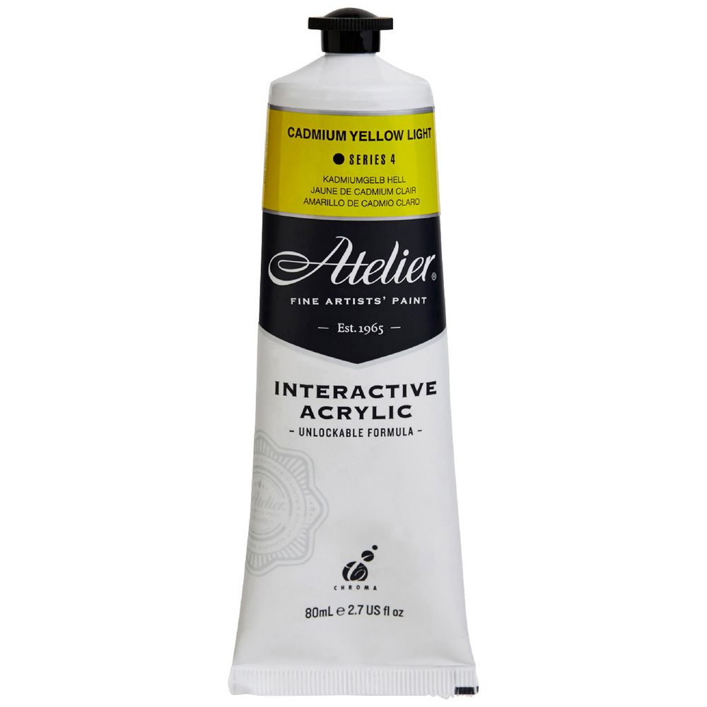 Atelier Interactive Artist Acrylic 80mL Cad Yellow Light S4