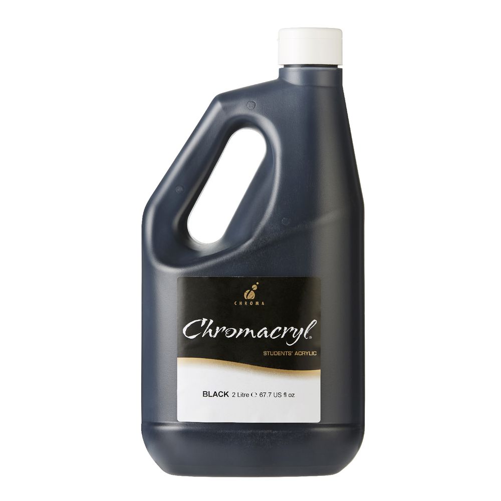 Chromacryl Premium Students Acrylic 2L Black