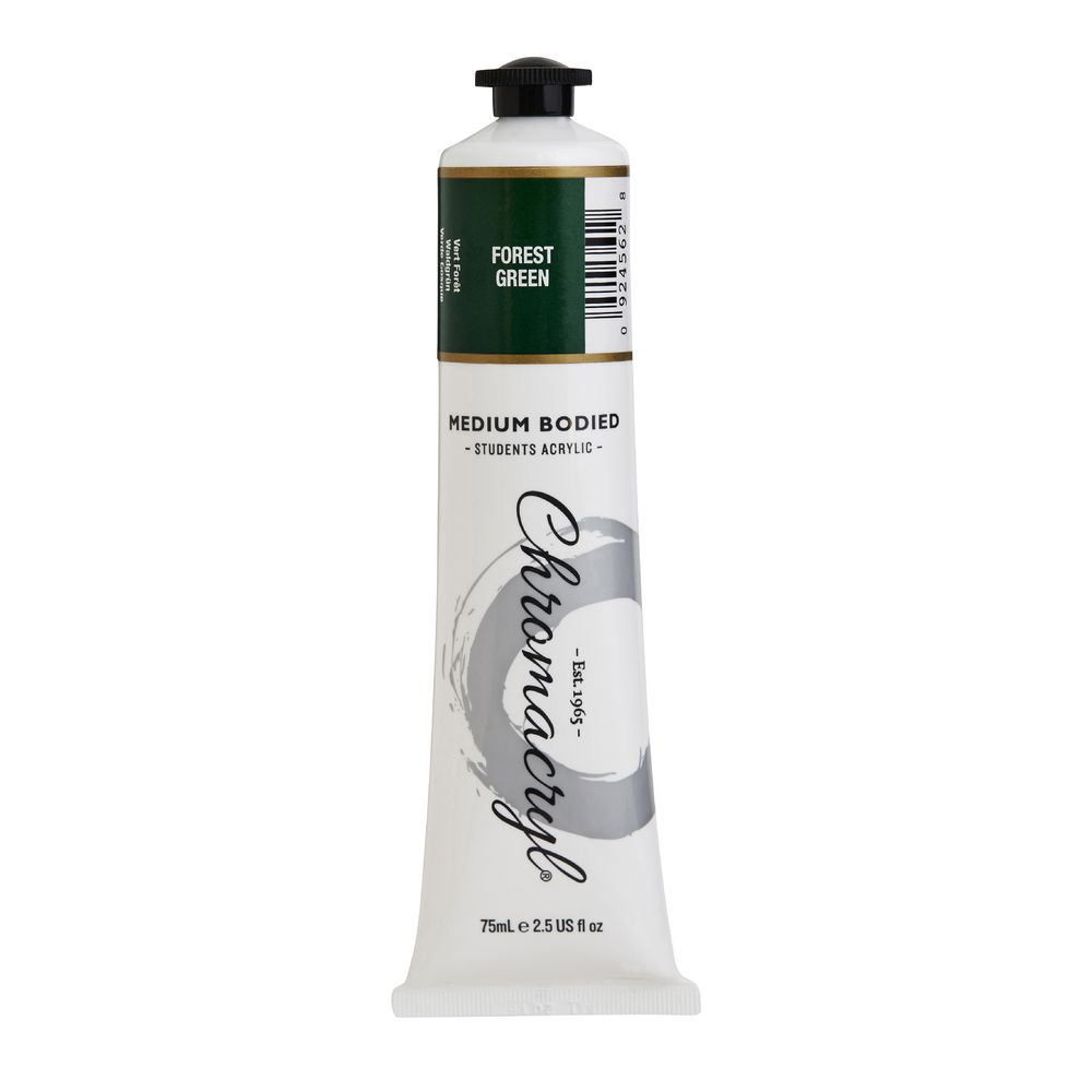 Chromacryl Student Acrylic Paint 75mL Forest Green