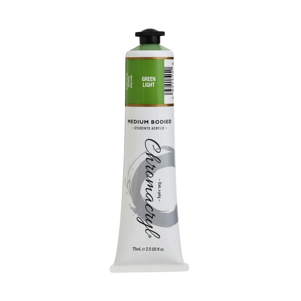 Chromacryl Student Acrylic Paint 75mL Green Light