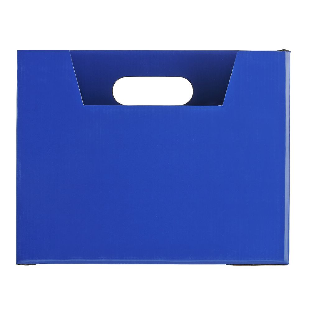 Collapsible Cardboard Document Holder Navy Officeworks