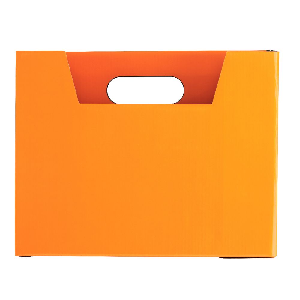Collapsible Cardboard Document Holder Orange